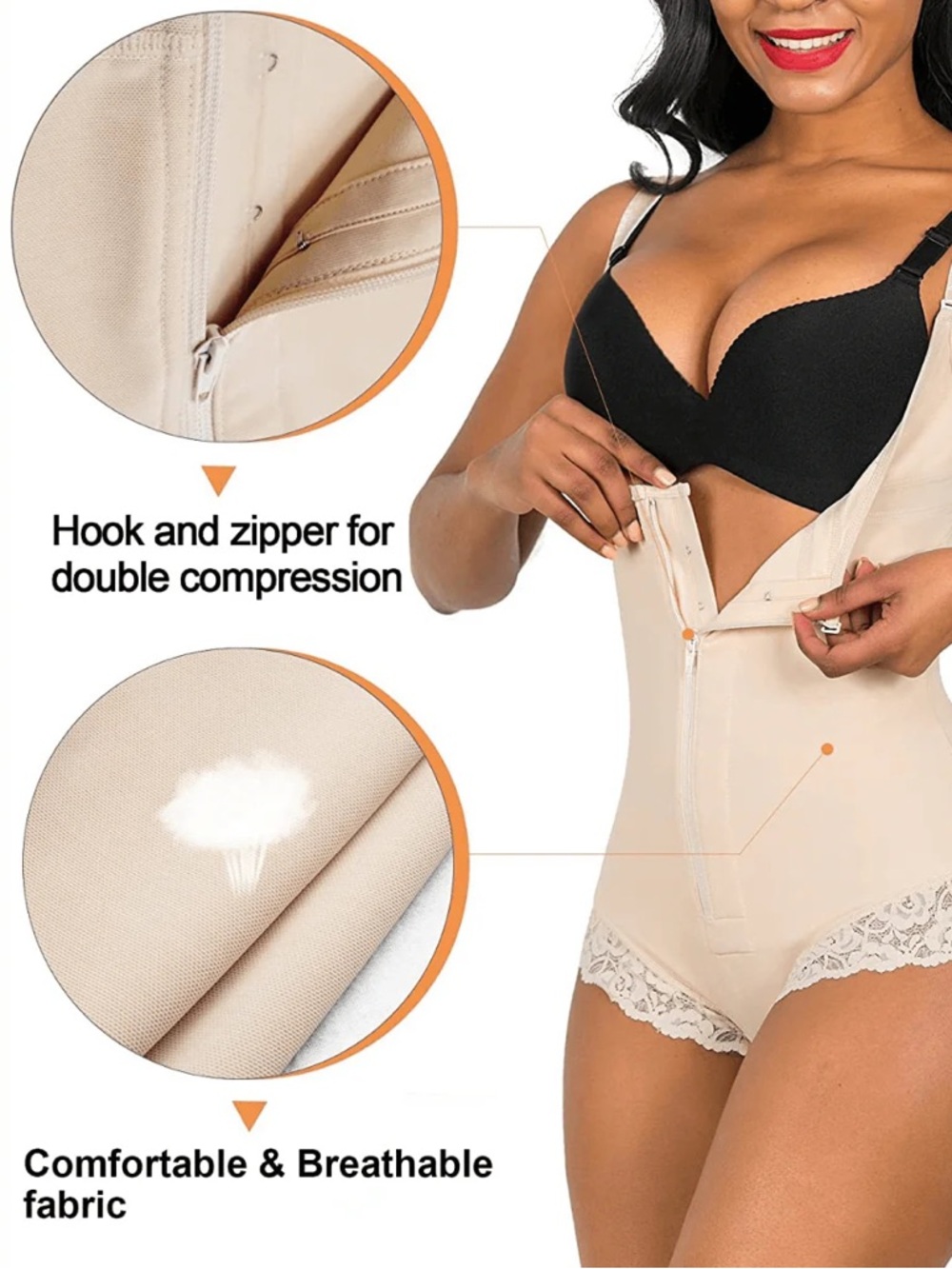 SHAPERX Nude Sculpt Faja Tummy Control Compression Shapewear Snatched Contour